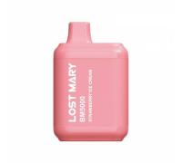 Одноразовая Pod система Lost Mary BM5000 Strawberry Ice Cream 50 мг 650 мАч