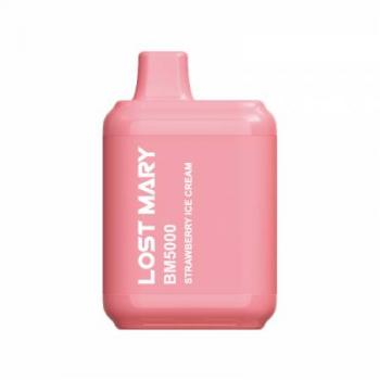 Одноразовая Pod система Lost Mary BM5000 Strawberry Ice Cream 50 мг 650 мАч