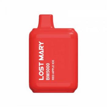 Одноразовая Pod система Lost Mary BM5000 Red Apple Ice 50 мг 650 мАч