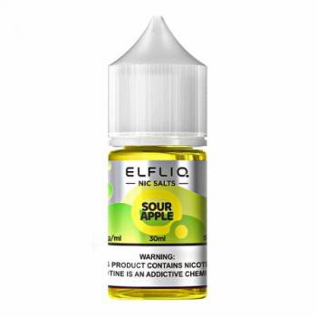 Жидкость для электронных сигарет ELFLIQ Nic Salts Sour Apple 50 мг 30 мл