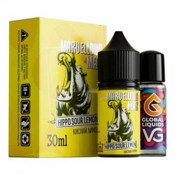 Набор для самостоятельного изготовления Marvellous Max Salt 50 Hippo Sour Lemon 30 мл