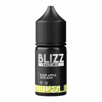 Жидкость для электронных сигарет Blizz Salt Sour Apple with Kiwi 30 мг , 50 мг 30 мл