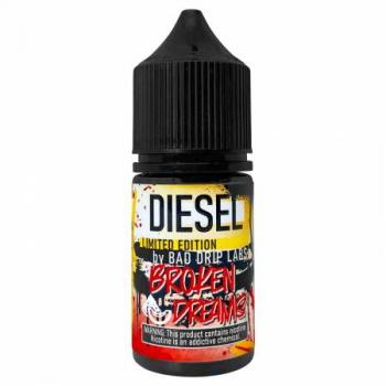 Жидкость для электронных сигарет Bad Drip Diesel Salt Broken Dreams 50 мг 30 мл Жидкость для электронных сигарет Bad Drip Diesel Salt Broken Dreams 50 мг 30 мл