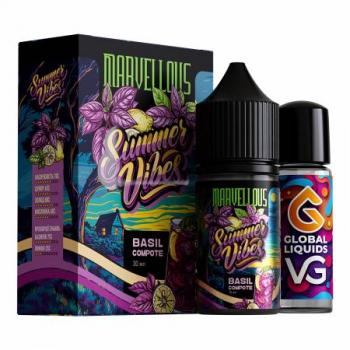 Набор для самостоятельного изготовления Marvellous Summer Vibes Salt 50 Basil Compote 30 мл