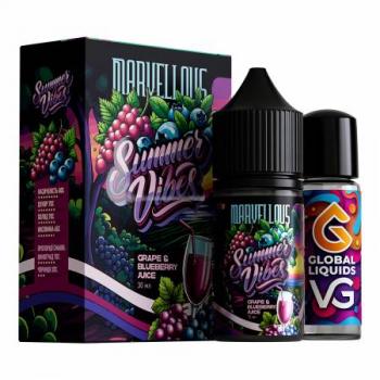 Набор для самостоятельного изготовления Marvellous Summer Vibes Salt 50 Grape Blueberry Juice 30 мл