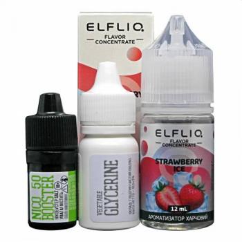 Жидкость для электронных сигарет ELFLIQ Nic Salts Strawberry Ice 50 мг 30 мл