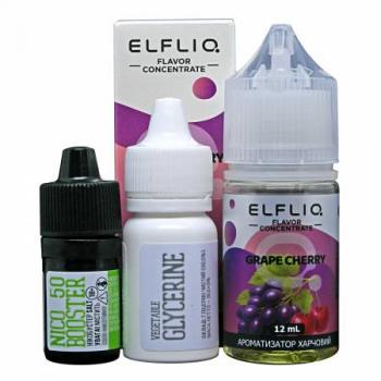Жидкость для электронных сигарет ELFLIQ Nic Salts Grape Cherry 50 мг 30 мл