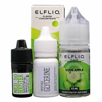 Жидкость для электронных сигарет ELFLIQ Nic Salts Sour Apple 50 мг 30 мл