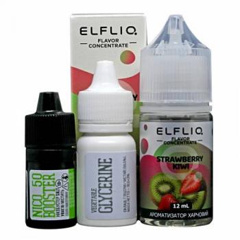 Жидкость для электронных сигарет ELFLIQ Nic Salts Strawberry Kiwi 50 мг 30 мл